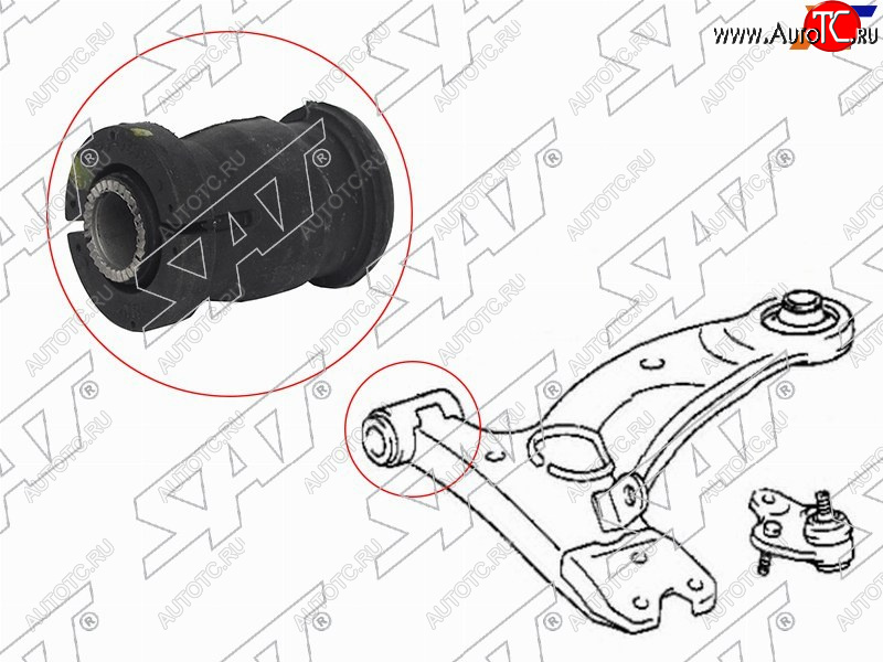 359 р. Сайлентблок Chery Tiggo T11 05-16  Geely Atlas 16-22  Mitsubishi ASX 10-20  Lancer 02-17  Outlan SAT ST-48654-42030  с доставкой в г. Керчь