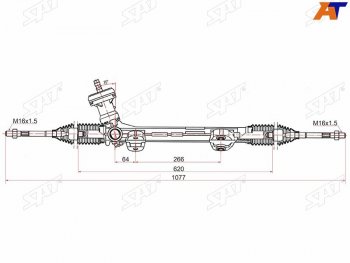 Рейка рулевая SAT Hyundai Elantra CN7 рестайлинг (2023-2025)