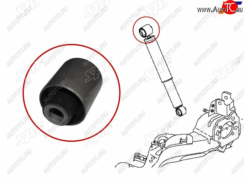 479 р. Сайлентблок Nissan Qashqai 06-13  Dualis 07-14  Qashqai+2 08-14 SAT ST-E6210-JD04A-B2  с доставкой в г. Керчь