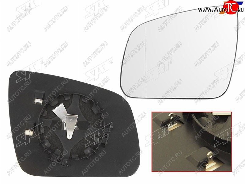 3 599 р. Полотно зеркала MERCEDES W204 06-11 LH асферическое с обогревом                                      SAT ST-MD08-940G-2  с доставкой в г. Керчь