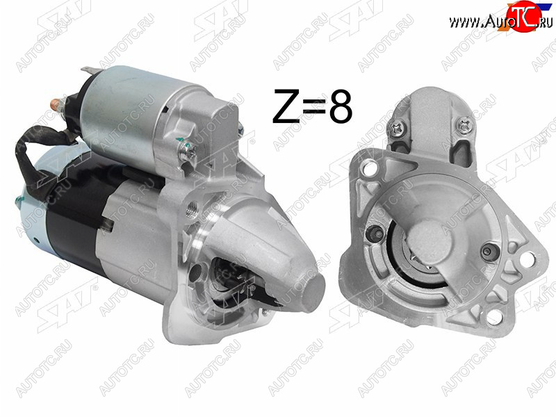 5 249 р. Стартер Mazda 3 03-09  Demio 02-07  Axela 03-09  Verisa 04-06 (1 kW Z=8 (восстановленный)) SAT ST-ZJ01-18-400A  с доставкой в г. Керчь