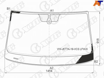 12 899 р. Стекло лобовое (Датчик дождя Молдинг) XYG Volkswagen Jetta A7 седан дорестайлинг (2018-2022)  с доставкой в г. Керчь. Увеличить фотографию 2