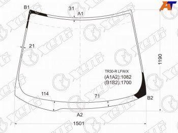 10 649 р. Стекло лобовое Toyota Estima 00-05  Previa 00-07 XYG TR30-R LFW/X  с доставкой в г. Керчь. Увеличить фотографию 1