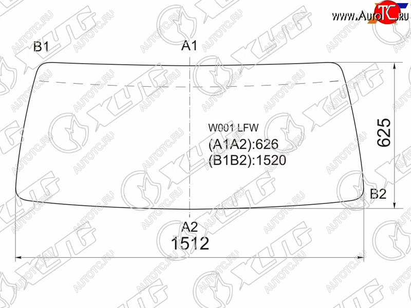 7 299 р. Стекло лобовое Mazda Titan 80-89 XYG W001 LFW  с доставкой в г. Керчь