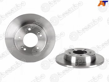 3 099 р. Диск тормозной задний Ø262mm BREMBO  Hyundai Creta  GS (2015-2021), Hyundai Elantra  AD (2016-2020), KIA Ceed  2 JD (2012-2018), KIA Cerato ( 3 YD,  4 BD) (2013-2021), KIA Soul  PS (2014-2019)  с доставкой в г. Керчь. Увеличить фотографию 2