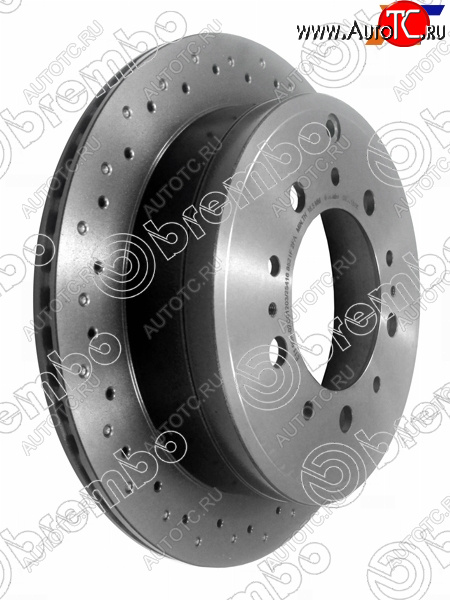 13 299 р. Диск тормозной задний Ø345 BREMBO Toyota Land Cruiser 200 дорестайлинг (2007-2012)  с доставкой в г. Керчь