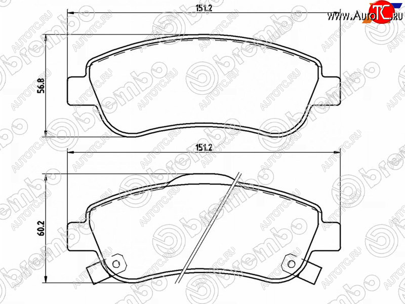 5 349 р. Колодки тормозные передние FL-FR SAT  Honda CR-V  RE1,RE2,RE3,RE4,RE5,RE7 (2007-2012) дорестайлинг, рестайлинг  с доставкой в г. Керчь