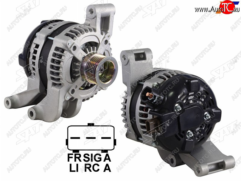 12 399 р. Генератор FORD CMAX 1.8 2.0 07-10FOCUS II 1.8 2.0 04-11 12V 120A                                    SAT ST-1530298  с доставкой в г. Керчь