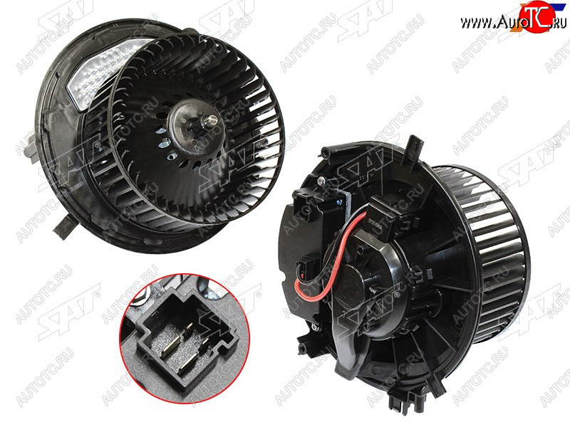 5 499 р. Мотор отопителя салона Audi A3 12-19  Skoda Kodiaq 16-22  Octavia 12-20  Volkswagen Golf 12-19  SAT ST-5Q1819021  с доставкой в г. Керчь