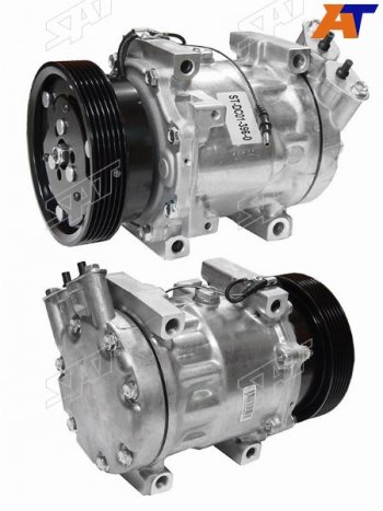 21 999 р. Компрессор кондиционера Nissan Almera 12-19  Qashqai 06-13  Renault Duster 10-21  Logan 04-16  S SAT ST-DC01-396-0  с доставкой в г. Керчь. Увеличить фотографию 1