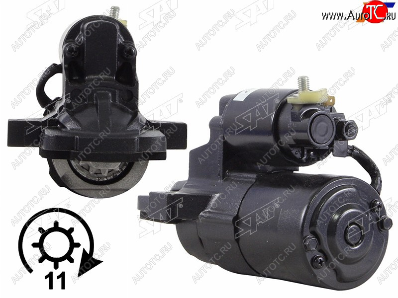 4 999 р. Стартер Mazda 3 03-09  6 02-12  Axela 03-09  5 04-11 (1 kW Z=11 (L=209mm)(восстановленный)) SAT ST-L813-18-400  с доставкой в г. Керчь
