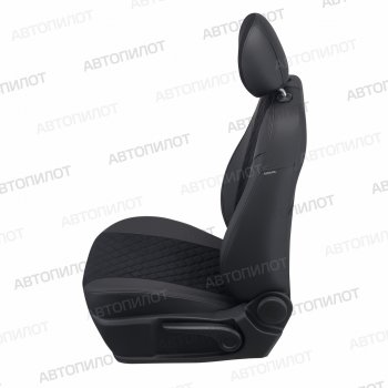 8 499 р. Чехлы сидений (экокожа/алькантара) Автопилот Ромб Haval M6 (2021-2025) (черный)  с доставкой в г. Керчь. Увеличить фотографию 2
