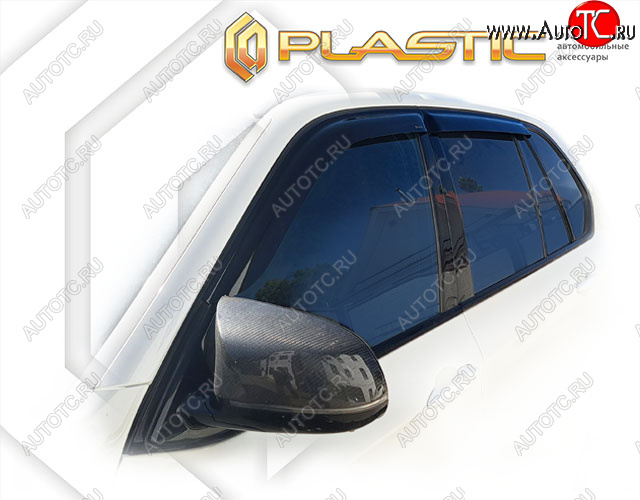 2 079 р. Дефлектора окон CA-Plastic BMW X5 F15 (2013-2018) (classic полупрозрачный, без хром. молдинга)  с доставкой в г. Керчь