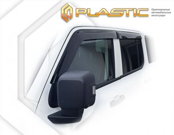 2 199 р. Дефлектора окон CA-Plastic Tank 300 (2020-2025) (серия Сlassic полупрозрачный)  с доставкой в г. Керчь. Увеличить фотографию 2