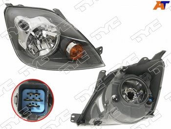 9 249 р. Фара правая (с электрокорректором) TYC  Ford Fiesta  5 (2005-2008) хэтчбэк 5 дв. рестайлинг  с доставкой в г. Керчь. Увеличить фотографию 2