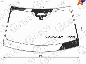 12 249 р. Стекло лобовое (Три камеры Датчик дождя Молдинг) BMW X5 18-  X7 18- XYG 2493AGACMVZ1L LFW/X  с доставкой в г. Керчь. Увеличить фотографию 1