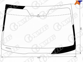 6 649 р. Стекло лобовое Honda Accord 02-08  Acura TSX 03-08 XYG 3986AGNBLV LFW/X  с доставкой в г. Керчь. Увеличить фотографию 1