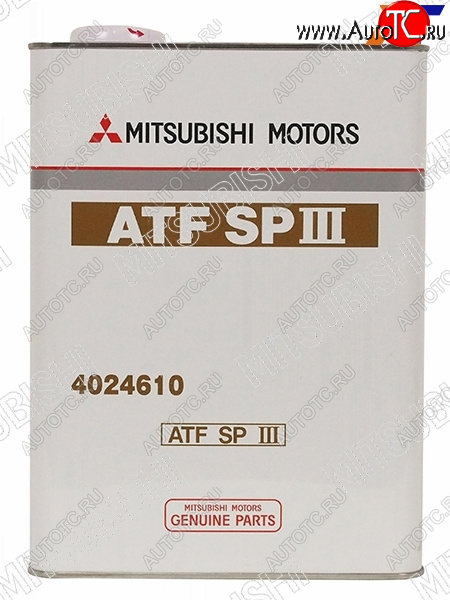 4 499 р. Масло трансмиссионное MITSUBISHI ATF SP3 4Л. MITSUBISHI 4024610  с доставкой в г. Керчь