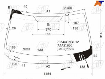 7 799 р. Стекло лобовое (Обогрев щеток) Subaru Forester 07-13 FUYAO 7934AGNBLHV  с доставкой в г. Керчь. Увеличить фотографию 1