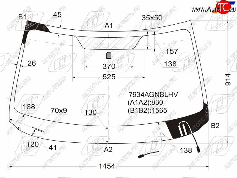 7 799 р. Стекло лобовое (Обогрев щеток) Subaru Forester 07-13 FUYAO 7934AGNBLHV  с доставкой в г. Керчь