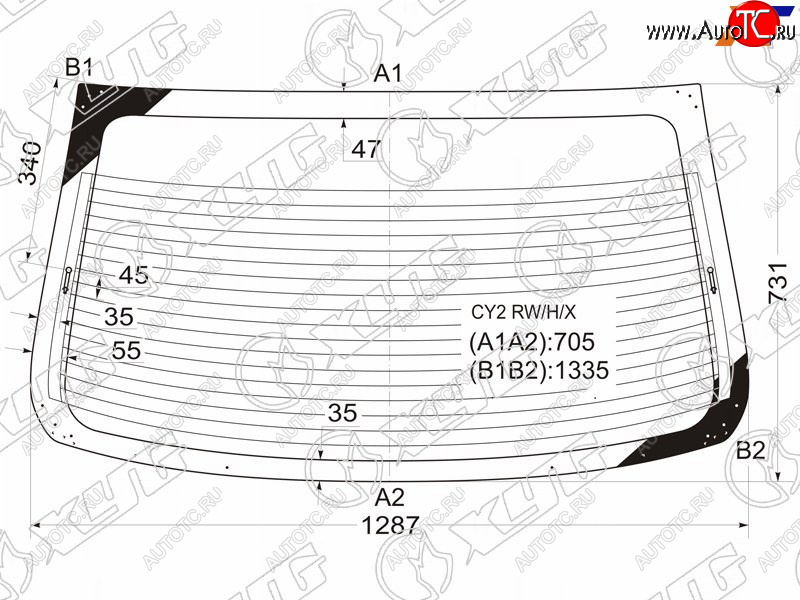 7 199 р. Стекло заднее (Цвет зеленый Обогрев) Mitsubishi Lancer 07-17  Galant Fortis 07-15  Lancer Evoluti XYG CY2 RW/H/X  с доставкой в г. Керчь