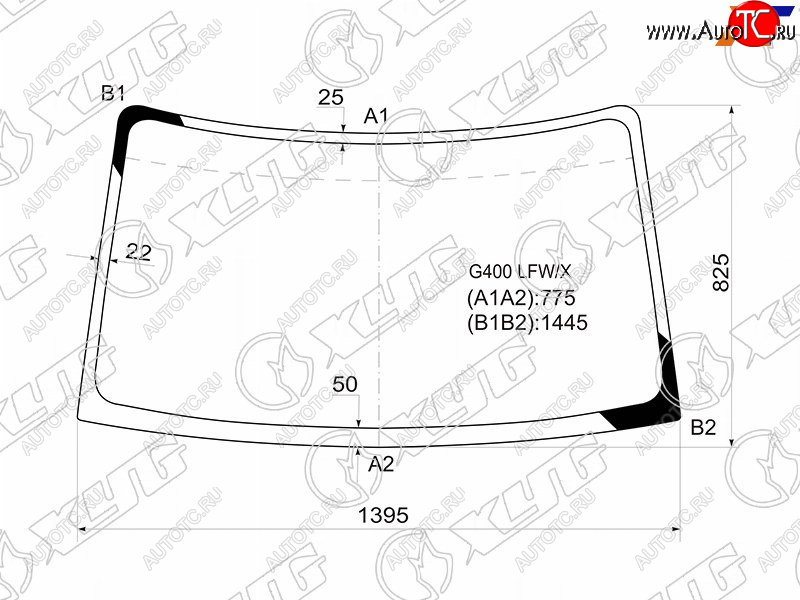 7 999 р. Стекло лобовое Daihatsu Grand Move 99-04  Pyzar 96-02 XYG G400 LFW/X  с доставкой в г. Керчь