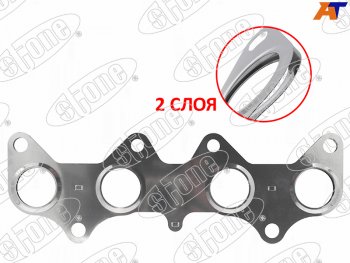 649 р. Прокладка выпускного коллектора TOYOTA COROLLACORSA 4E-FE 95- STONE JB-12472-F  с доставкой в г. Керчь. Увеличить фотографию 1