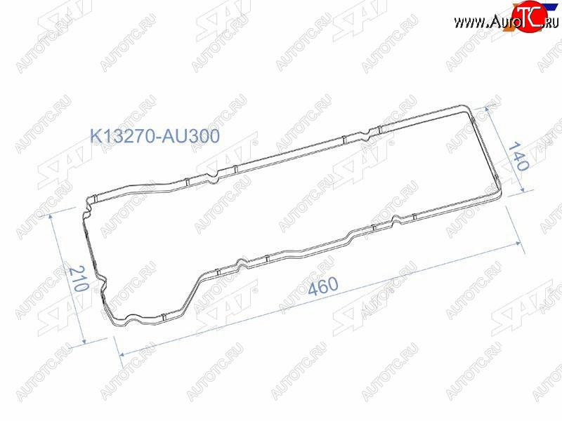 213 р. Прокладка клапанной крышки NS QG15DE, QG18DE, 02- Y11B15V10W11P12 SAT K13270-AU300  с доставкой в г. Керчь