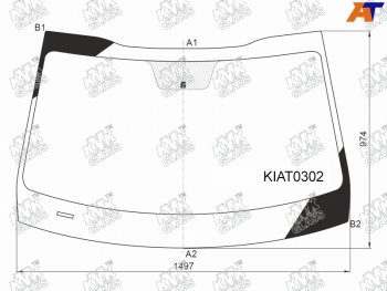 6 299 р. Стекло лобовое KIA K5 20-                                                                            KMK KIAT0302  с доставкой в г. Керчь. Увеличить фотографию 1