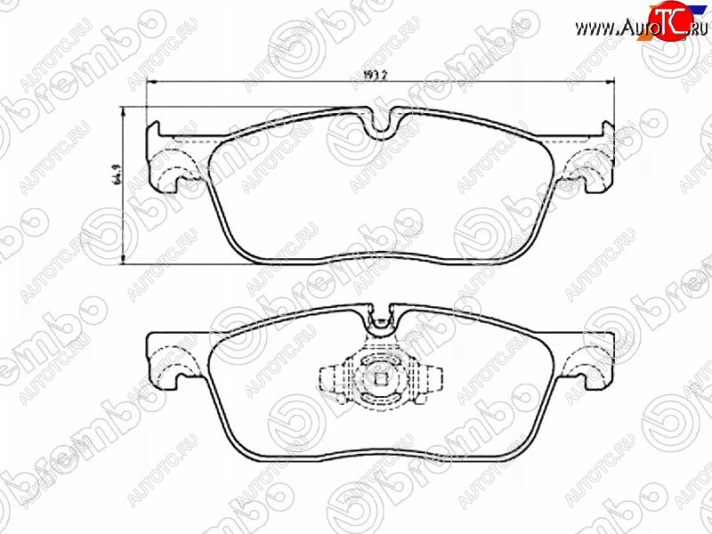 6 599 р. Колодки тормозные передние FL-FR SAT  Jaguar F-Pace  X761 (2015-2022), Land Rover Range Rover Velar  1 L560 (2017-2025)  с доставкой в г. Керчь
