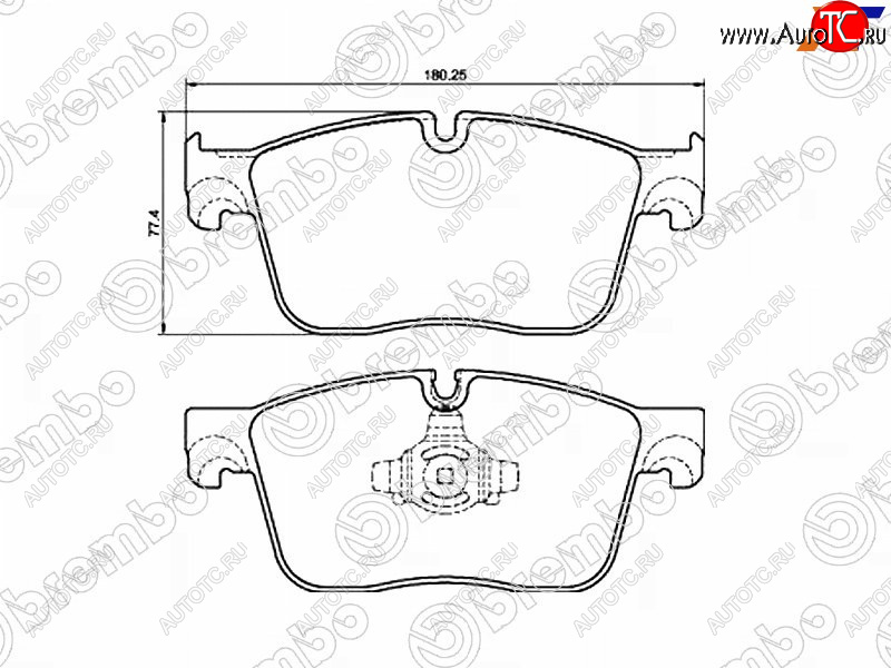 6 999 р. Колодки тормозные перед FL-FR SAT  Jaguar F-Pace  X761 (2015-2022), Land Rover Range Rover Velar  1 L560 (2017-2025)  с доставкой в г. Керчь