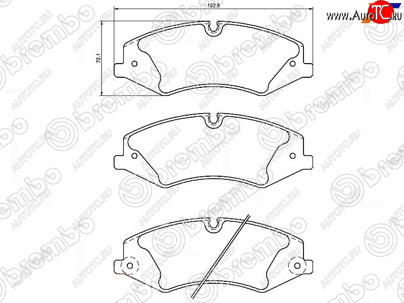 6 299 р. Колодки тормозные перед FL-FR SAT  Land Rover Range Rover Sport ( 1 L320,  2 L494) (2005-2025) дорестайлинг, рестайлинг  с доставкой в г. Керчь