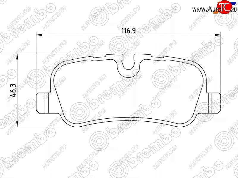 3 679 р. Колодки тормозные зад RH-LH SAT  Land Rover Range Rover Sport ( 1 L320,  2 L494) (2005-2017) дорестайлинг, рестайлинг  с доставкой в г. Керчь