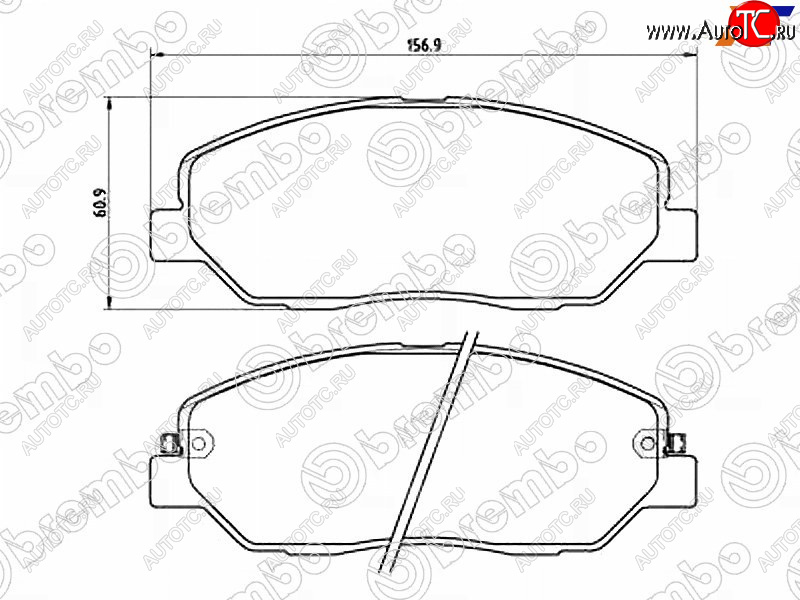3 699 р. Колодки тормозные передние FL-FR SAT  Hyundai Santa Fe ( CM,  DM,  TM) (2006-2022), KIA Sorento  BL (2006-2010)  с доставкой в г. Керчь