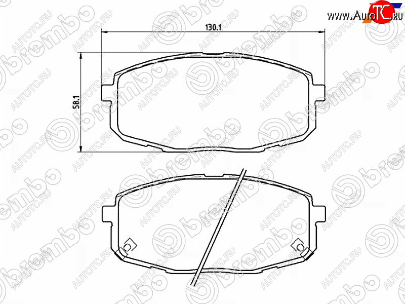 2 799 р. Колодки тормозные передние FL-FR SAT  Hyundai Creta ( GS,  SU) (2015-2022), Hyundai I30 ( FD,  2 GD,  3 PD) (2007-2020), Hyundai I30 Fastback  PD (2017-2023), KIA Ceed  1 ED (2006-2012)  с доставкой в г. Керчь