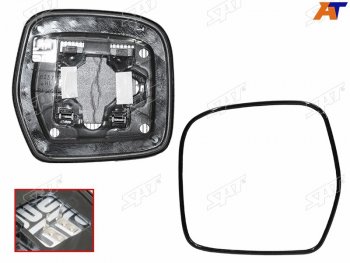 1 339 р. Полотно зеркала Toyota Land Cruiser (J100) 98-07 (Слева Обогрев) SAT ST-121-0121  с доставкой в г. Керчь. Увеличить фотографию 1