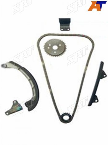 5 999 р. Комплект замены цепи ГРМ 2SZFE TOYOTA BELTA 05-RACTIS 05-VITZ 05- SAT ST-136-0005  с доставкой в г. Керчь. Увеличить фотографию 1