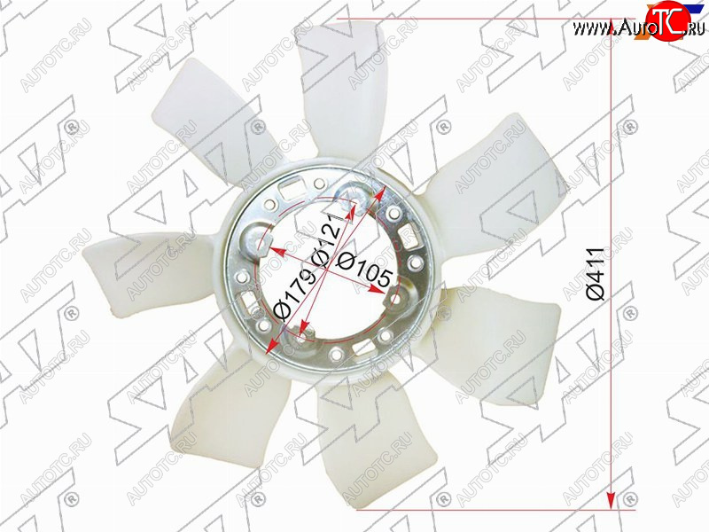 3 099 р. Крыльчатка вентилятора TOYOTA 1G-FE SAT ST-16361-70040  с доставкой в г. Керчь