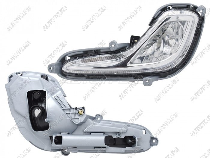 779 р. Левая противотуманная фара SAT  Hyundai Solaris  RBr (2010-2014) седан дорестайлинг, хэтчбэк дорестайлинг  с доставкой в г. Керчь