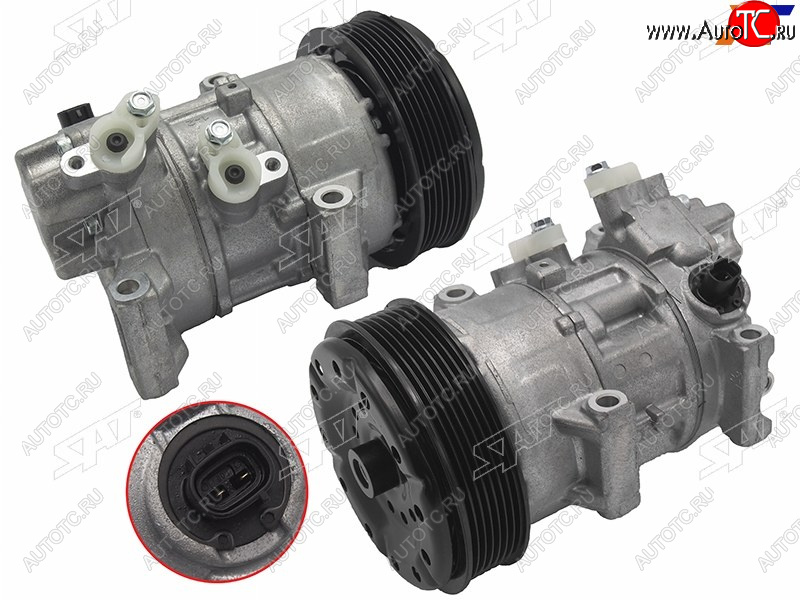 22 849 р. Компрессор кондиционера Toyota Allion (T240) 01-07  Avensis (T250) 03-08  Premio 01-07  Wish 03-0 SAT ST-245-0004  с доставкой в г. Керчь