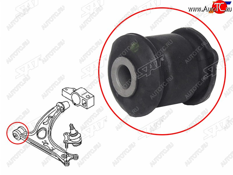 339 р. Сайлентблок Audi A3 03-19  Q3 11-19  Honda Civic 05-19  Skoda Karoq 17-  Kodiaq 16-22  Octavia SAT ST-51392-SNA-013  с доставкой в г. Керчь