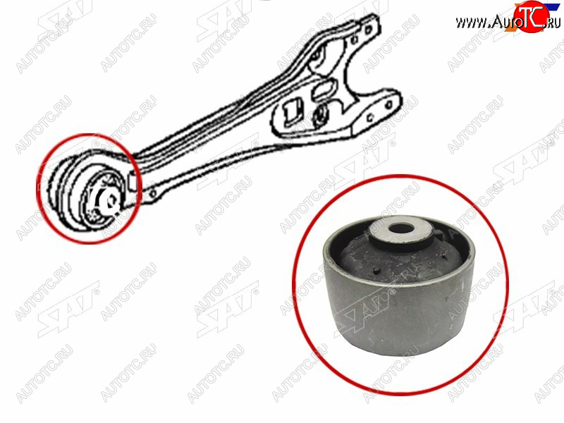 799 р. Сайлентблок Honda Accord 93-98  Odyssey 94-04  Stepwgn 96-05  Ascot 93-97 (Зад) SAT ST-52371-SV4-A01  с доставкой в г. Керчь