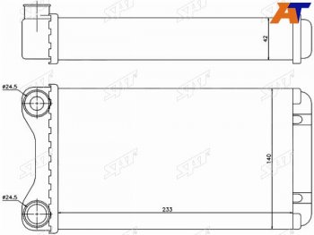 1 899 р. Радиатор отопителя салона  AUDI A4S4 00-09SEAT EXEO 09- SAT ST-AU26-395-0  с доставкой в г. Керчь. Увеличить фотографию 1