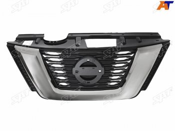 Решетка радиатора (не под камеру) SAT Nissan X-trail 3 T32 рестайлинг (2017-2022) (хром)