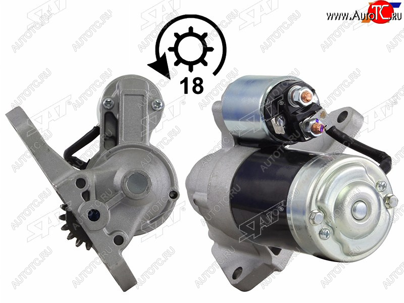 8 599 р. Стартер Ford Probe 93-97  Mazda 323 94-00  626 92-97  Capella 97-02  Eunos 800 93-97 (1,7 kW Z= SAT ST-GY01-18-400B  с доставкой в г. Керчь
