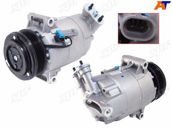 21 699 р. Компрессор кондиционера Opel Astra 98-13  Zafira 99-14  Astra Family 11-14  Astra GTC 04-15 SAT ST-OP49-396-0  с доставкой в г. Керчь. Увеличить фотографию 1