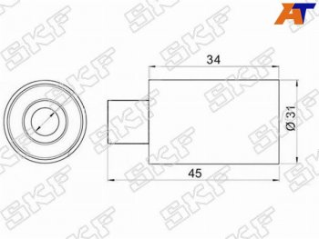 Ролик ремня ГРМ обводной SUBARU FORESTERIMPREZA SKF VKM88008