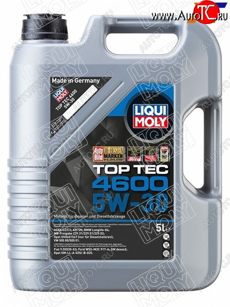 7 999 р. Масло моторное LIQUI MOLY Top Tec 4600 5W-30 SNC2C3 5л                                             LIQUI MOLY 2316  с доставкой в г. Керчь