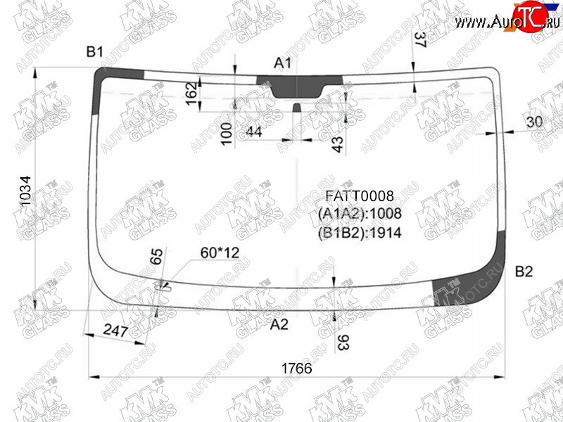 5 999 р. Стекло лобовое PEUGEOT BOXER IIFIAT DUCATO IICITROEN JUMPER II 06-                                 KMK FATT0008  с доставкой в г. Керчь