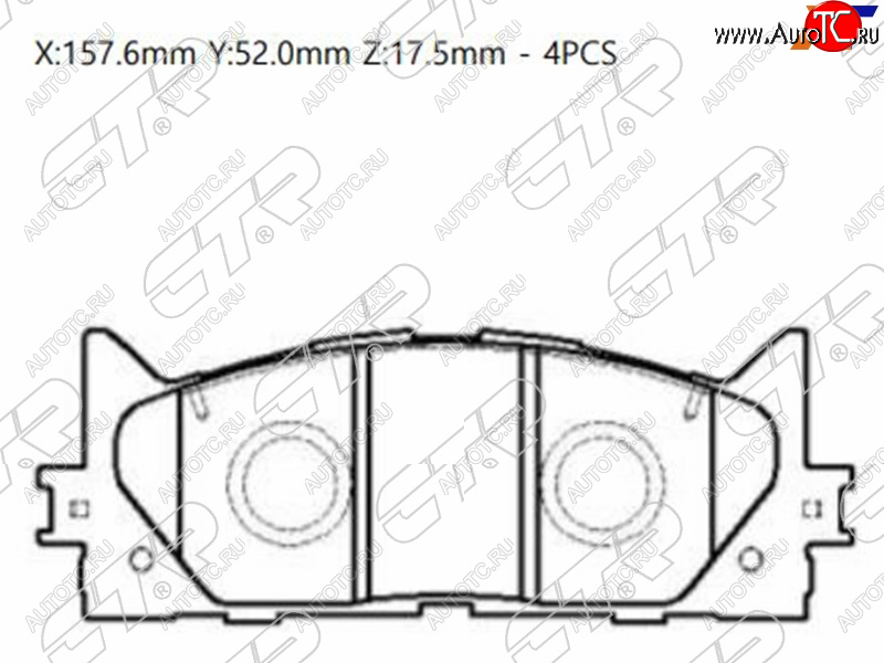 2 389 р. Колодки тормозные передние FL-FR SAT Toyota Camry XV40 дорестайлинг (2006-2008)  с доставкой в г. Керчь